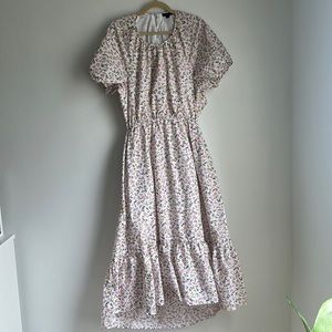 JCrew Side-cutout cotton poplin dress in meadow floral